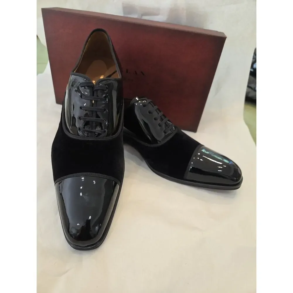 Mezlan 9265 Made In Spain Pio Black FormalTuxedo Lace Up (10.M) - Picture 11 of 13